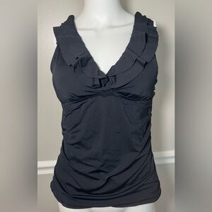 NWT Women's Ruffle Tankini Swimsuit Top Size Medium